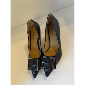 Chic Black Heels with Buckle by